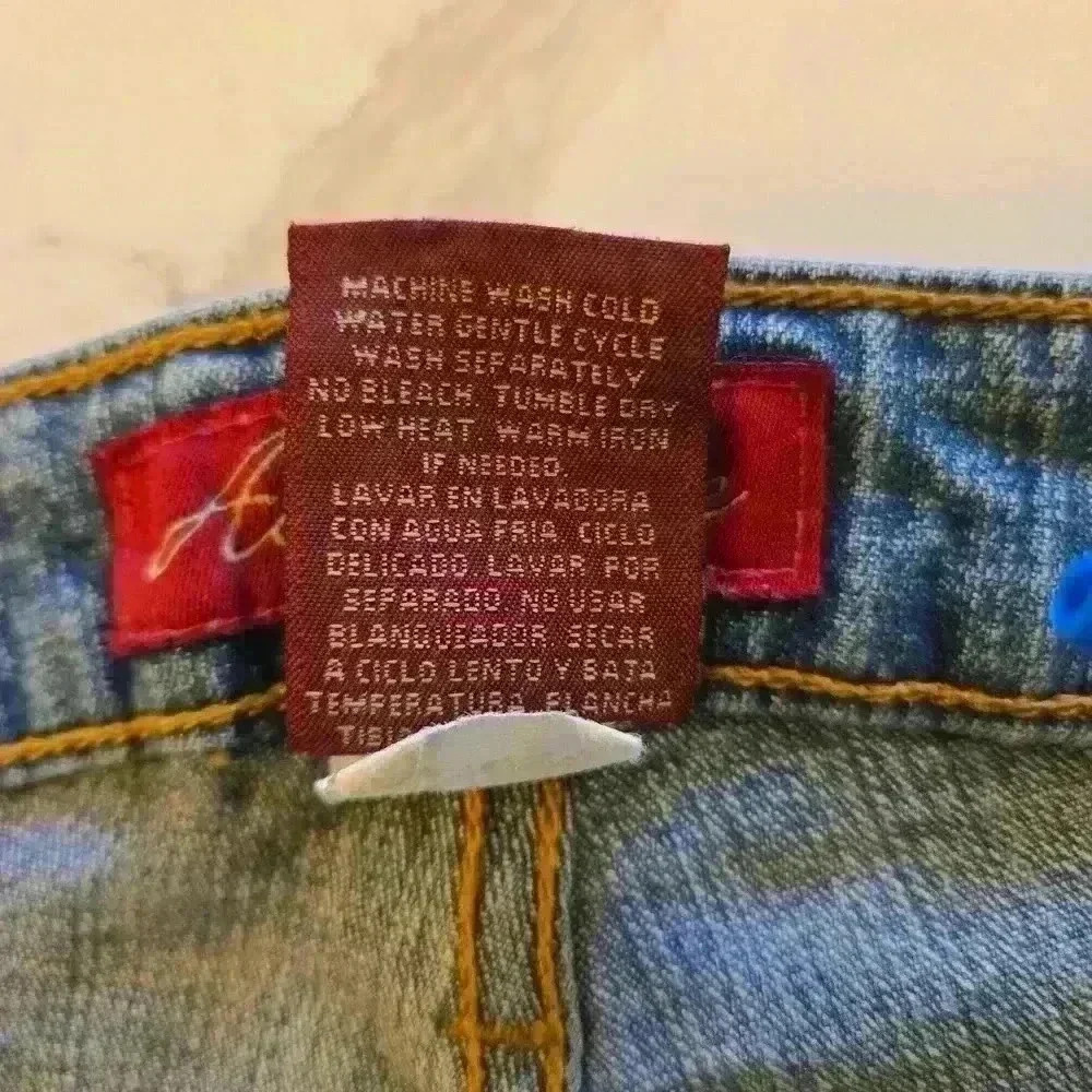 Aeropostale Y2K Flare Womens Faded Blue Wash Jeans Size 13 - Picture 11 of 11